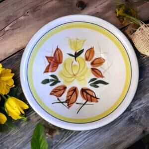 Serving Bowl 10" Hand-painted Flower Design Fine Ironstone China